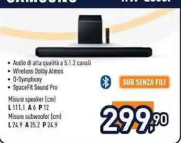 Unieuro Samsung soundbar offerta