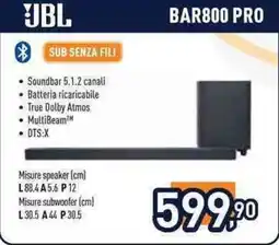Unieuro JBL BAR800 PRO offerta