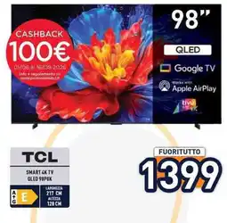 Unieuro TCL SMART 4K TV QLED 98P8K offerta