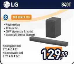 Unieuro LG sub senza fili offerta