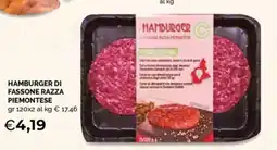 Maxisconto Hamburger di Fassone Razza Piemontese offerta