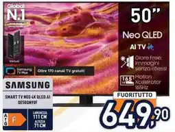 Unieuro Samsung Smart TV Neo 4K QLED AI offerta