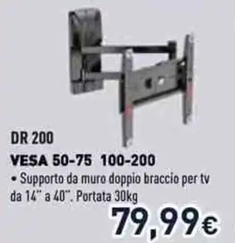 Unieuro Supporto da muro doppio braccio per tv offerta