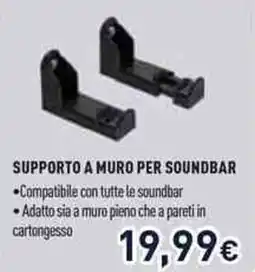 Unieuro Supporto a muro per soundbar offerta