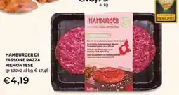 Mercatò Local Hamburger di Fassone Razza Piemontese offerta