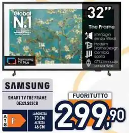 Unieuro SAMSUNG SMART TV THE FRAME QE32LS03CB offerta