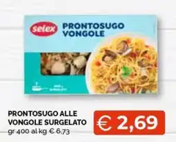 Maxisconto Prontosugo alle vongole surgelato offerta