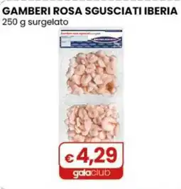 Gala Supermercati Gamberi rosa sgusciati Iberia offerta