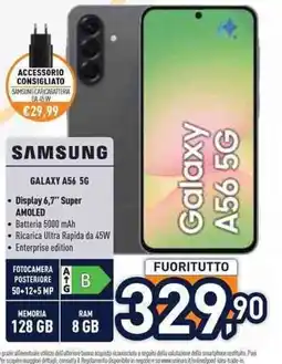 Unieuro Samsung Galaxy A56 5G offerta
