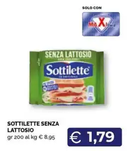 Maxisconto Sottilette senza lattosio offerta
