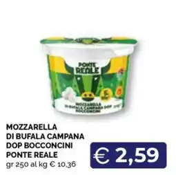 Maxisconto Mozzarella di bufala campana dop bocconcini ponte reale offerta