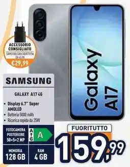 Unieuro Samsung Galaxy A17 4G offerta