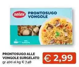 Mercatò Local Selex Prontosugo alle vongole offerta