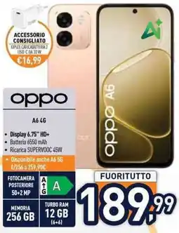 Unieuro oppo A6 4G offerta