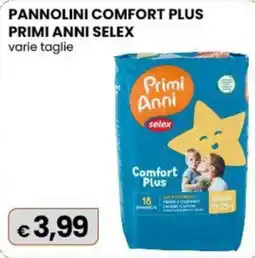 Gala Supermercati Pannolini comfort plus primi anni selex offerta