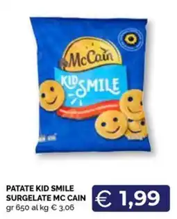 Maxisconto Patate Kid Smile surgelate McCain offerta