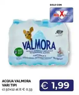 Maxisconto Acqua Valmora offerta