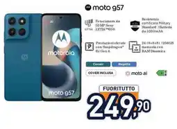 Unieuro moto g57 offerta