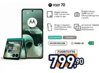 Unieuro Motorola razr 70 offerta