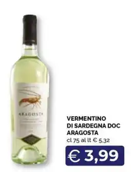 Maxisconto Vermentino di Sardegna Doc Aragosta offerta