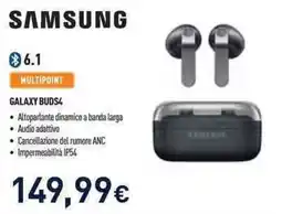 Unieuro Samsung Galaxy Buds4 offerta