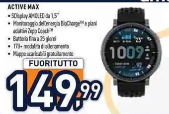 Unieuro Active Max offerta