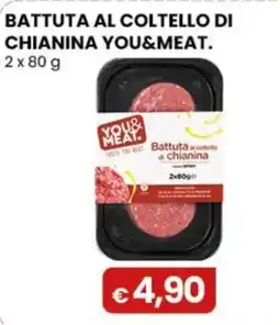 Gala Supermercati Battuta al coltello di chianina You&Meat offerta