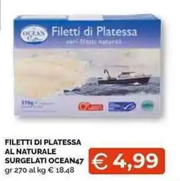 Mercatò Local Filetti di Platessa al naturale Ocean47 offerta