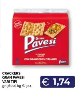 Maxisconto Crackers Gran Pavesi offerta