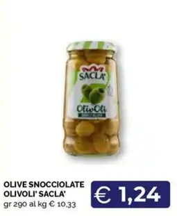 Maxisconto Olive snocciolate olivoli' sacla' offerta