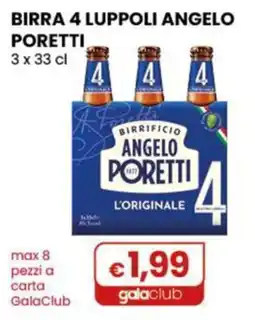 Gala Supermercati Birra 4 Luppoli Angelo Poretti offerta