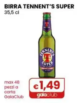 Gala Supermercati Birra Tennent's Super offerta