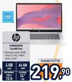 Unieuro HP Chromebook 14anf0011nlx offerta