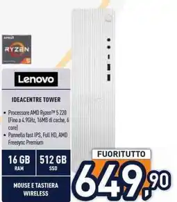 Unieuro Lenovo Ideacentre Tower offerta