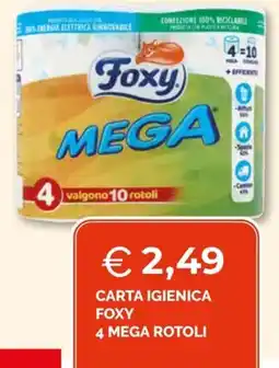 Maxisconto Carta igienica Foxy Mega rotoli offerta