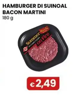 Gala Supermercati Summer on Fire hamburger di suinoal bacon martini offerta