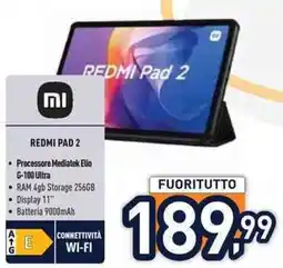 Unieuro Redmi Pad 2 offerta