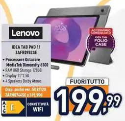 Unieuro Lenovo Idea Tab Pad 11 offerta