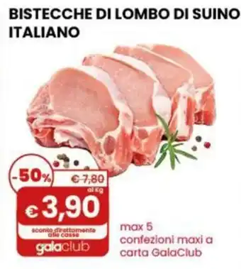 Bistecche di lombo di suino italiano