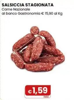 Gala Supermercati Salsiccia stagionata Carne Nazionale offerta