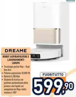 Unieuro Dreame robot aspirapolvere e lavapavimenti L50SPU offerta
