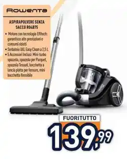Unieuro Rowenta Aspirapolvere senza sacco R04875 offerta