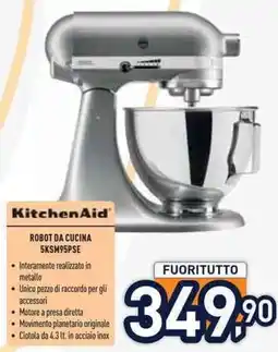 Unieuro KitchenAid Robot da cucina 5KSM95PSE offerta