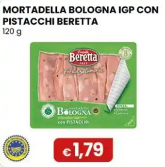 Gala Supermercati Mortadella Bologna IGP con pistacchi Beretta offerta