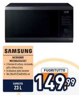 Unieuro Samsung microonde offerta