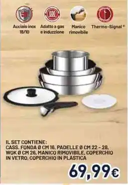 Unieuro Set pentole offerta