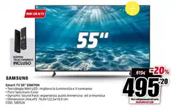 MediaWorld Samsung Smart TV 55" 55M70H offerta