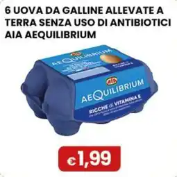 Gala Supermercati Uova da galline allevate a terra senza uso di antibiotici AIA AeQuilibrium offerta