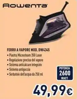 Unieuro Rowenta ferro a vapore mod. DW4345 offerta