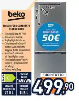 Unieuro Frigorifero combinato Beko offerta